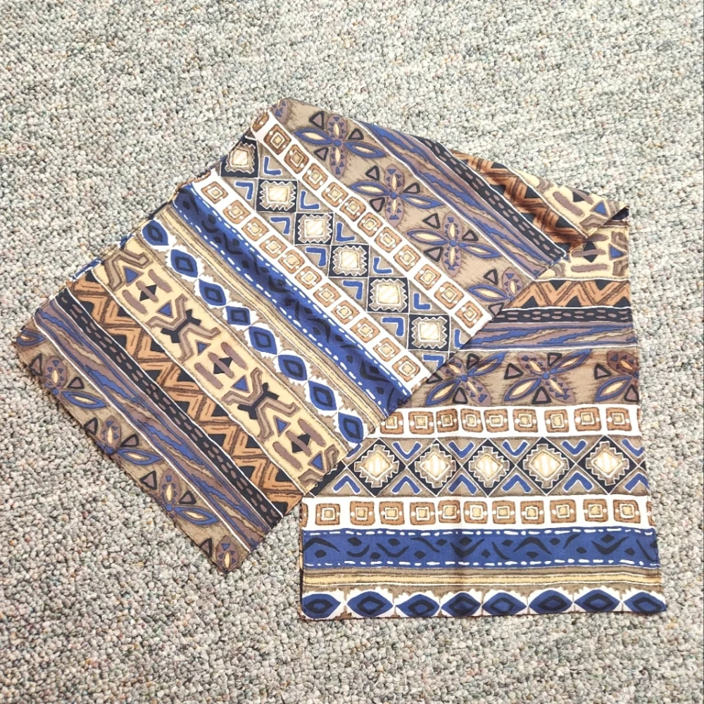 Bloomingdale's Tribal Pattern Silk Oblong Scarf